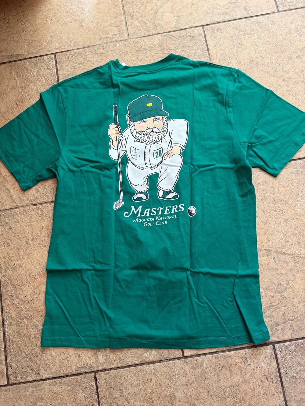 Masters graphic T-shirt Green XL NWT